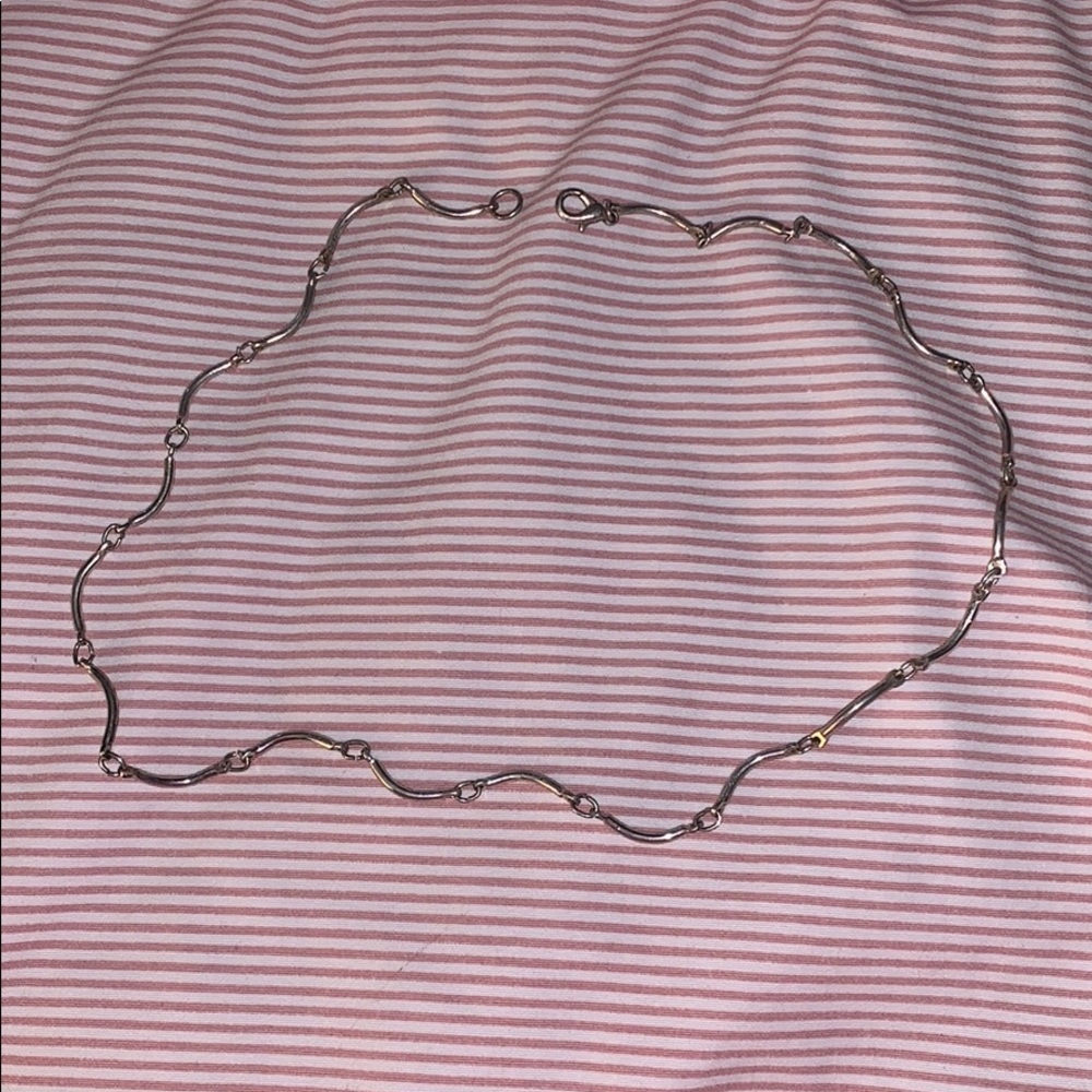 30” Silver tone necklace